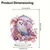 Diamond Painting Owl Desktop Ornament for Home Office