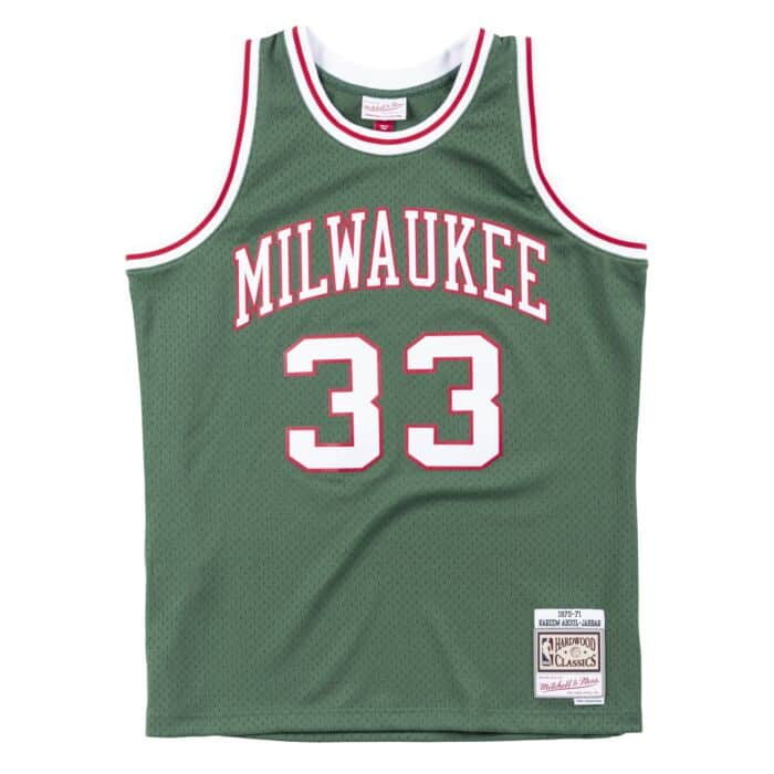 Swingman Jersey Milwaukee Bucks Away 1970-71 Kareem Abdul-Jabbar mysite