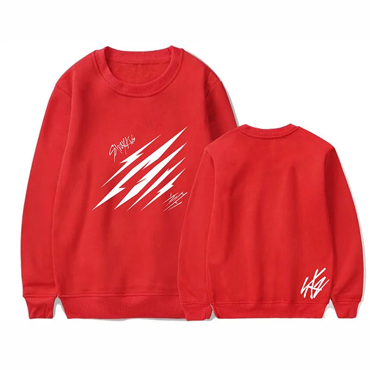 Stray Kids Album Scars Neck Round Hoodie