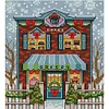Christmas Cabin - 14CT Stamped Cross Stitch - 15*17cm