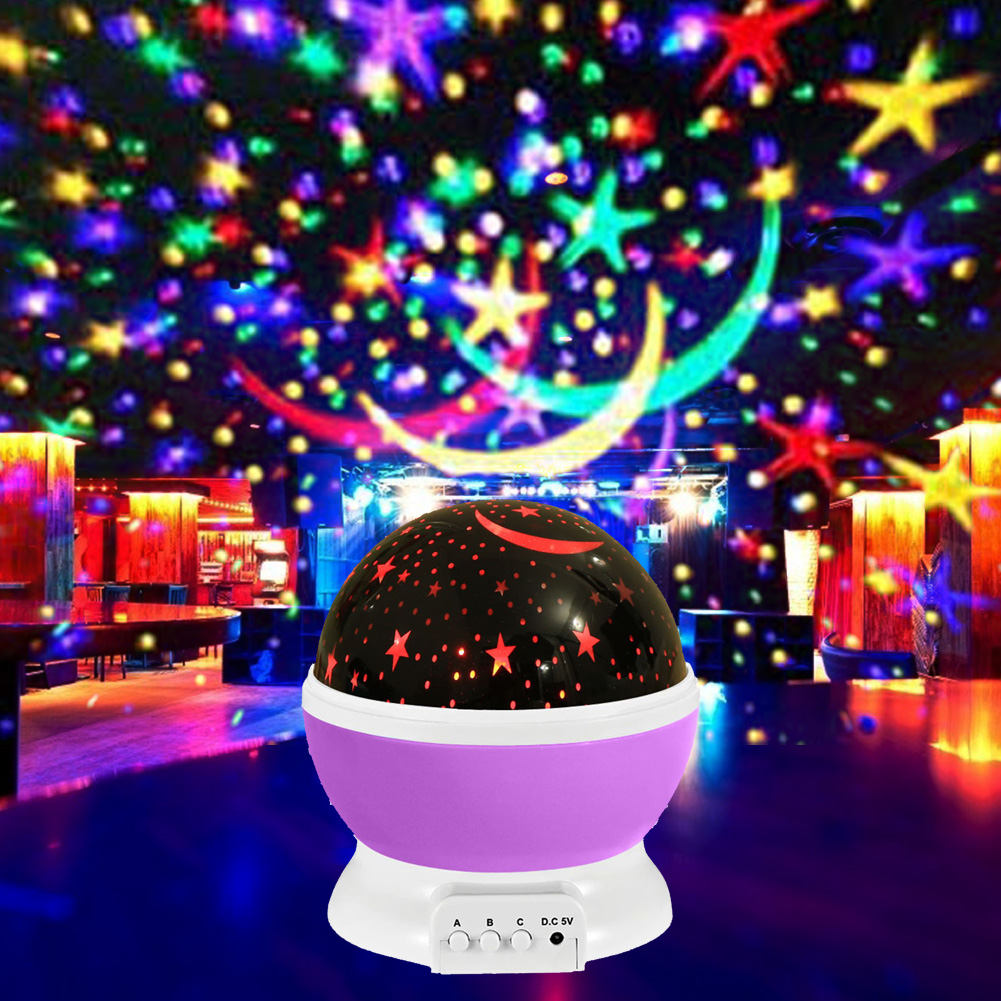 

LED Rotating Starry Sky-Bluetooth Laser Projector Night Light, Pink, 501 Original