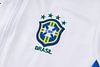 Joyfball 2024/2025 Brazil Long Zipped Jacket White Football Jersey 1:1 Thai Quality 