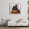 Pumpkin Black Cat-11CT Stamped Cross Stitch 40*40cm/15.75*15.75in tapestrymarket