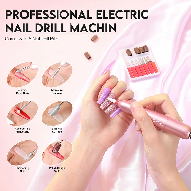 8 Colors 15ml with 48W Nail Lamp Nail Glitter Nail Prep Dehydrator