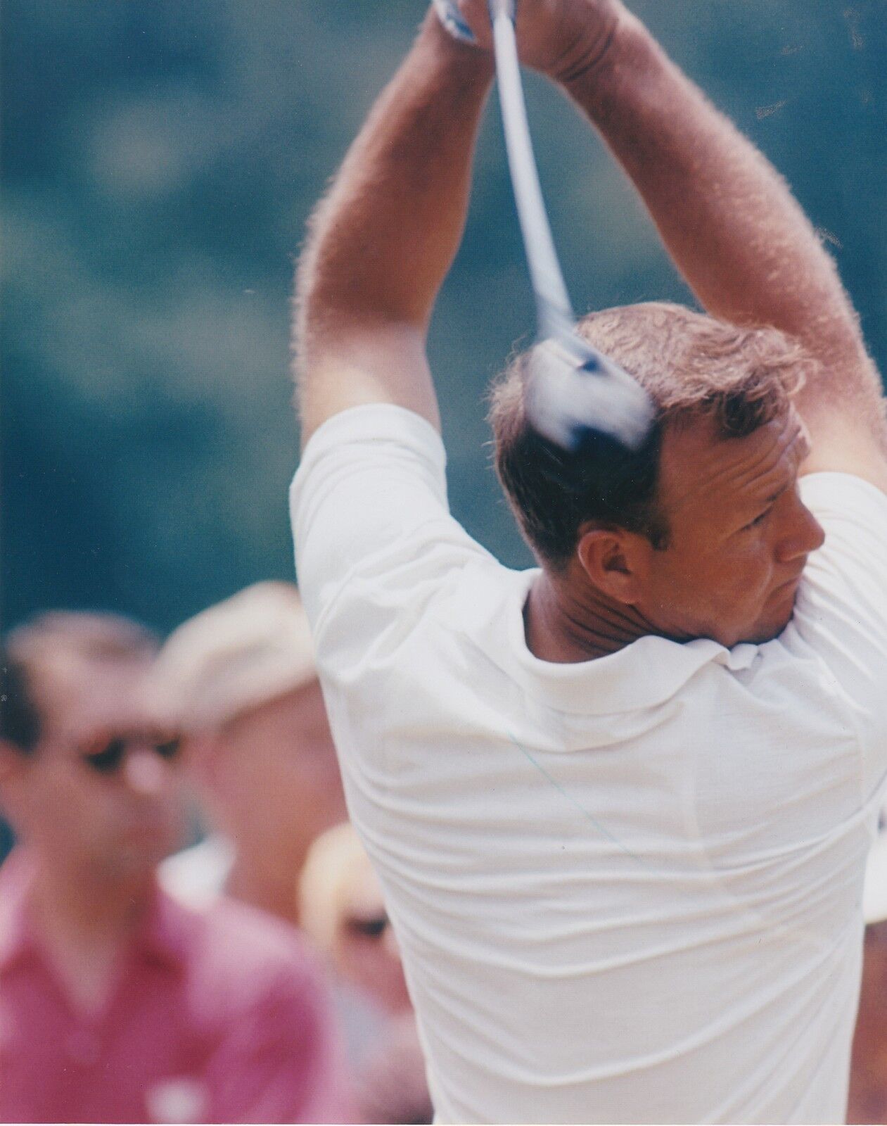 ARNOLD PALMER GOLF LEGEND ACTION COLOR 8x10 Photo Poster painting