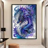 Purple Dragon-11CT Stamped Cross Stitch 50*70cm(Big Size)