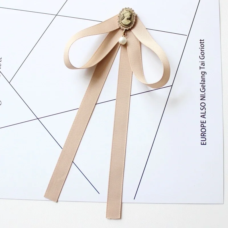 Hand-made Bow Tie Ladies Unisex Banking Stewardess Student Performs Career Korean White Shirt Black Bowtie Classic Trendy Gifts