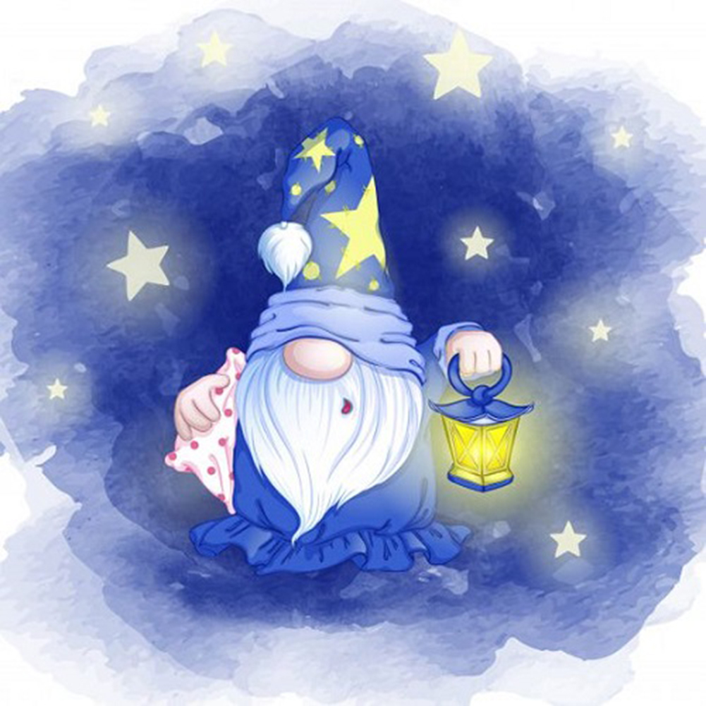 

40*40CM - Round Drill Diamond Painting - Gnome, 501 Original