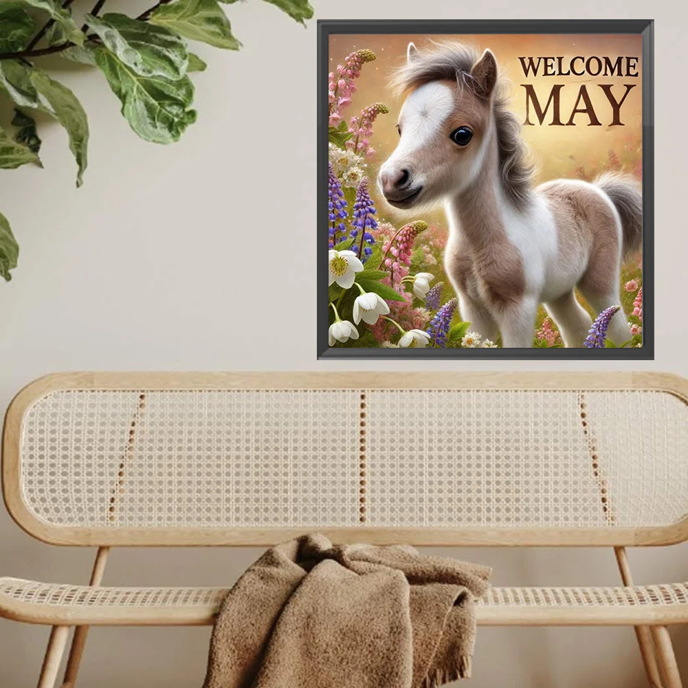 Diamond Painting - Full Square Drill - Horse May(Canvas|45*45cm)