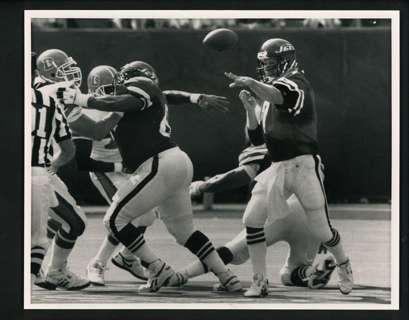 Boomer Esiason in action 1993 Press Original Photo Poster painting by Bob Olen New York Jets