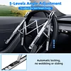 Car Steering Wheel Laptop Stand Car Office Aluminum Alloy Foldable Workbench