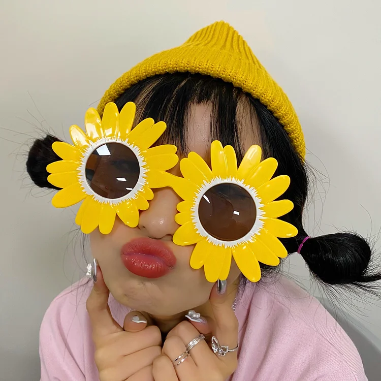 Cute Funny Daisy Sunglasses