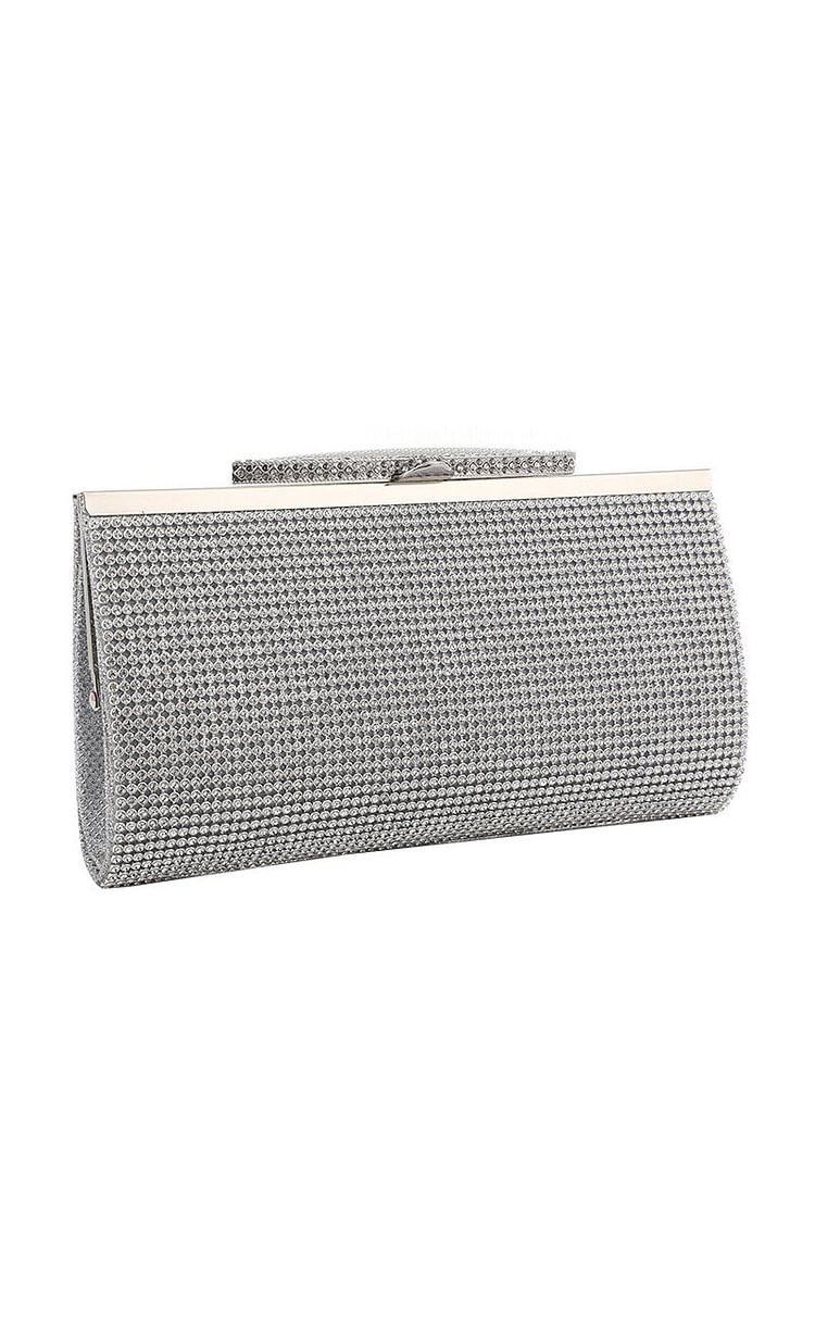 Super Flash Full Diamond One Shoulder Dinner Clutch Purses Bag