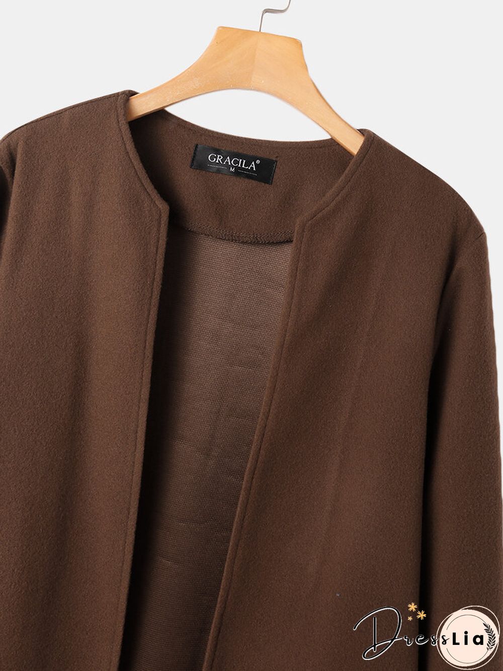 Vintage Flower Print Long Sleeves Casual Coats For Women