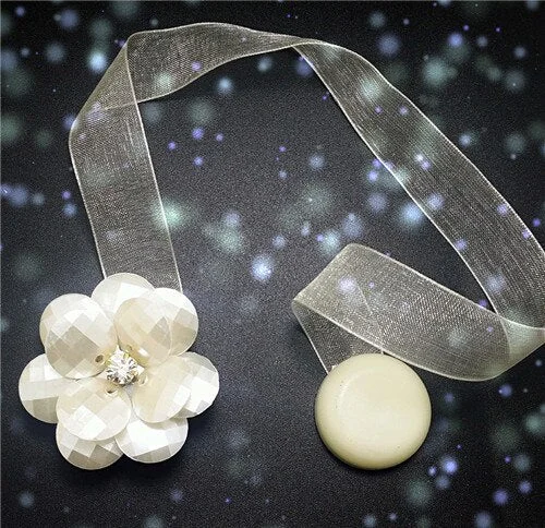 Flower Shape Curtains Tieback Magnet Curtains Buckle Curtain Accessories