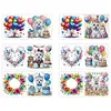 6Pcs chiens-bricolage carte de voeux