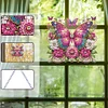 (US Only)Flowers Butterflies Diamond Painting Hanging Pendant DIY Diamond Ornaments