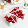 34PCS Colorful Christmas Tree Hanging Decors Set