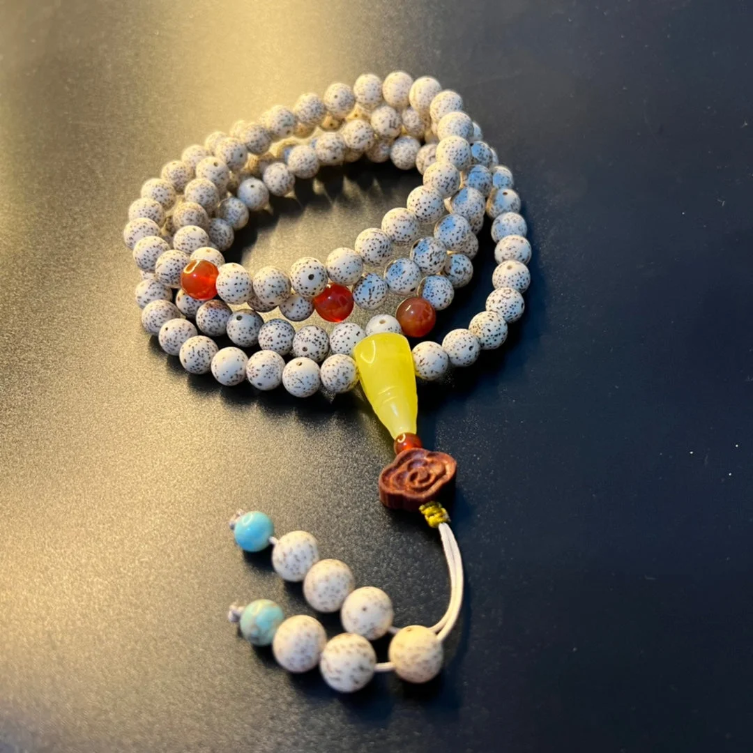 Tibetan 108 Beads Bodhi Seed Success Peace Bracelet Mala