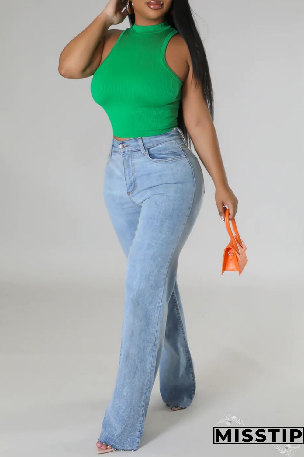 Black Casual Solid Basic Half A Turtleneck Tops