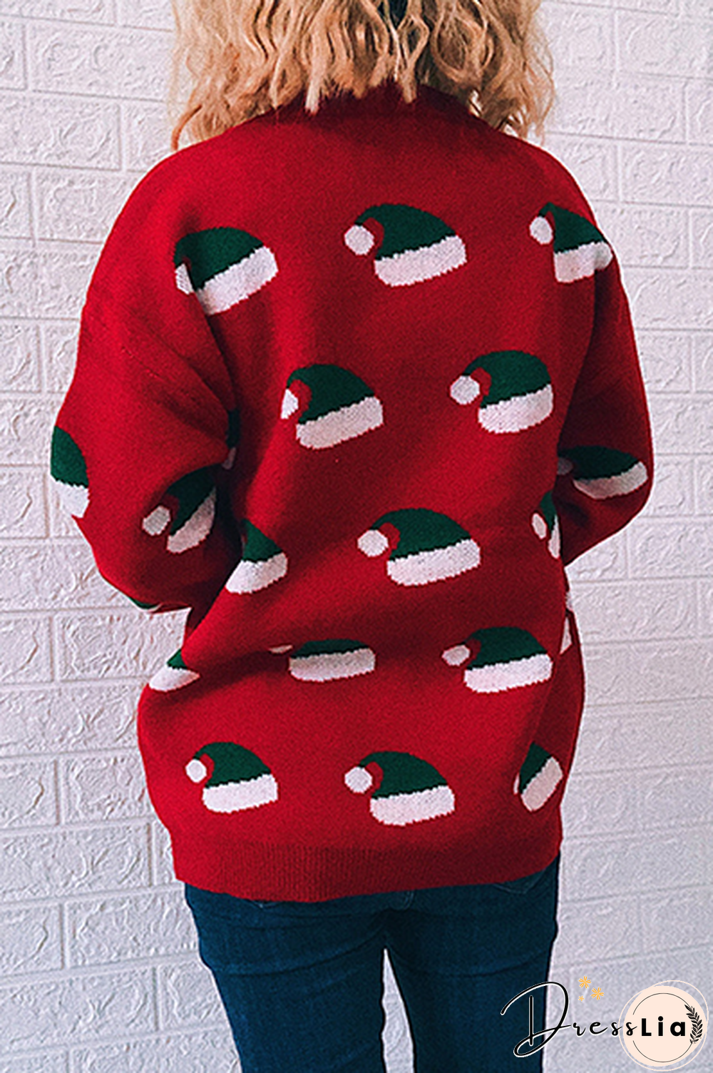 Casual Split Joint  Contrast O Neck Tops Sweater