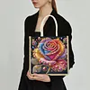 DIY Rose 5D Diamond Painting Linen Tote Bag