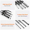 4PCS Square Hole Drill Bits 6.4/8/9.5/10/12.7mm for Precise Woodworking