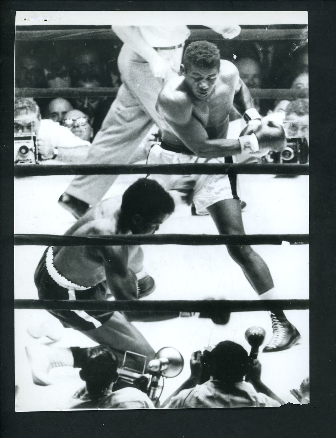 Floyd Patterson vs Tommy Jackson 1957 Press Photo Poster painting Boxing