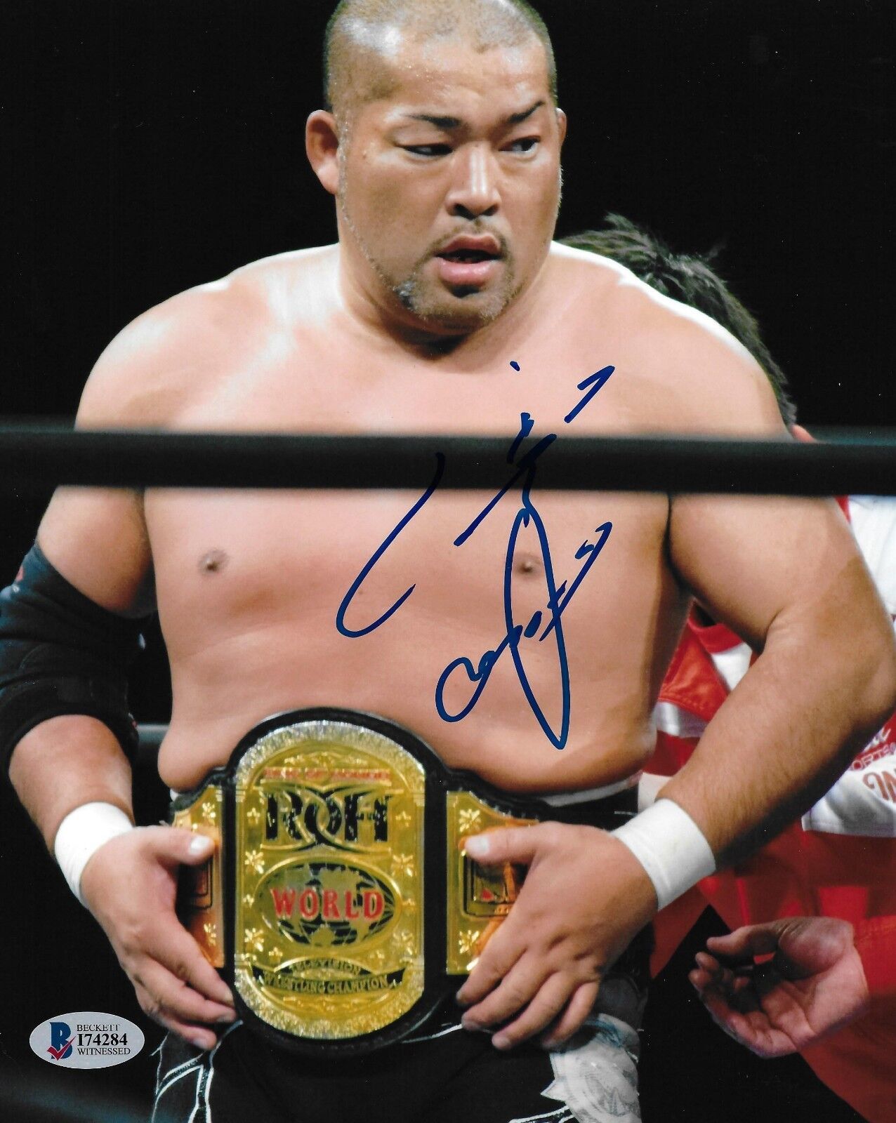 Tomohiro Ishii Signed 8x10 Photo Poster painting BAS COA New Japan Pro Wrestling ROH Autograph