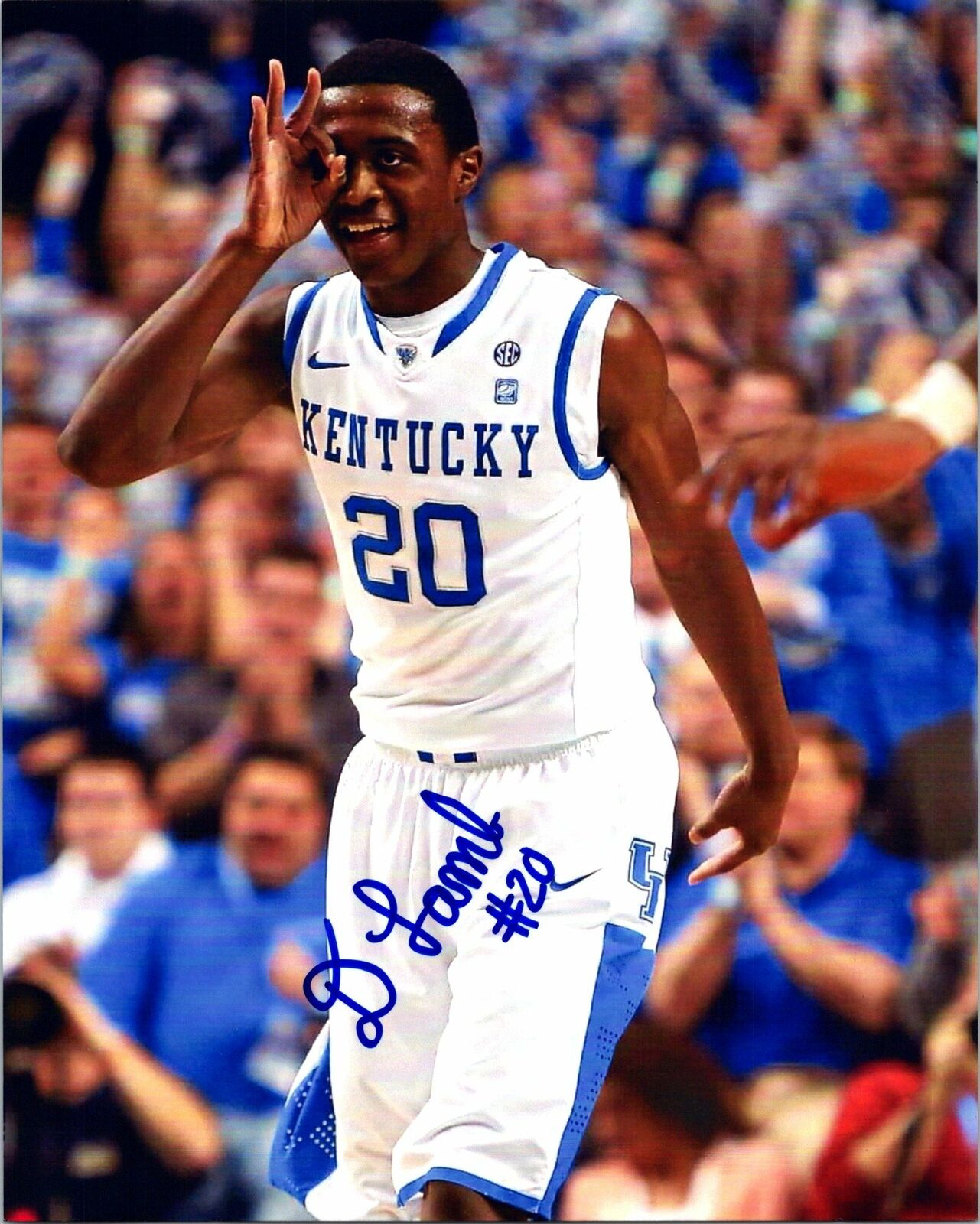 Doron Lamb Signed 8x10 Photo Poster painting Kentucky NCAA NBA AWM COA