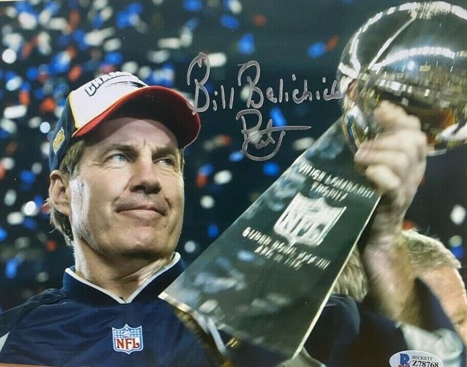 Bill Belichick signed autographed autographed 8x10 Photo Poster painting Patriots Beckett COA