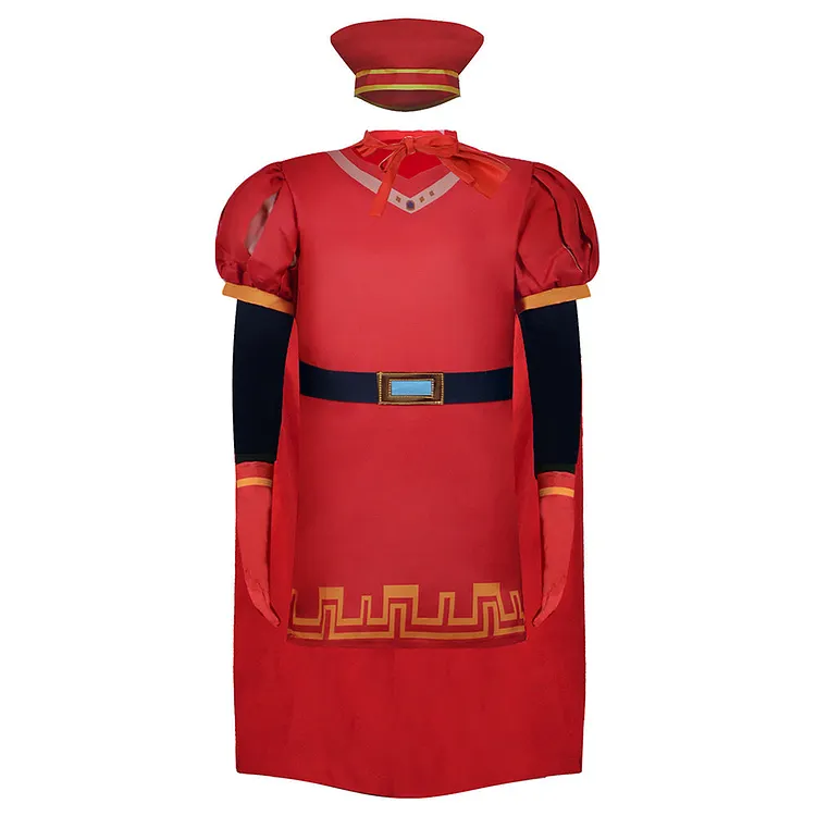 Kids Children Shrek Lord Farquaad Red Outfits Cosplay Costume Halloween Carnival Suit