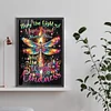 (40*60cm)Dragonfly Saying - Full Round Drill Diamond Painting
