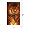 (Counted/Stamped)(Big Size) 11CT Flame Tiger-Cross Stitch 40*75cm/15.75*29.53in