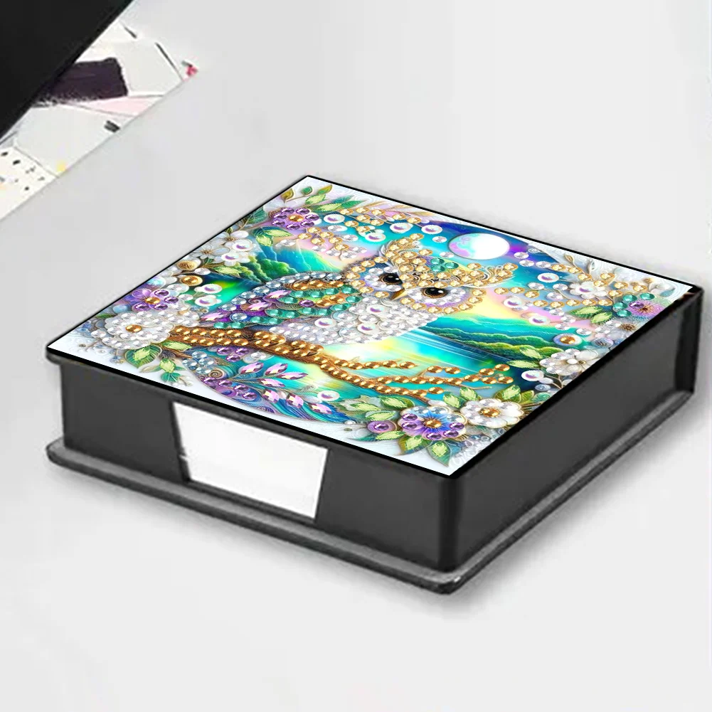 DIY Owl Diamond Painting Memo Pad Holder Mosaic Kit for DIY Art Craft