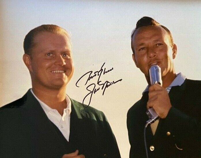 Jack Nicklaus signed autographed 8x10 Photo Poster painting Arnold Palmer