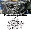 50pcs Car Clips Fastener Nylon Practical for BMW E21 E30 E36 E46 E90 E91 E92 E93
