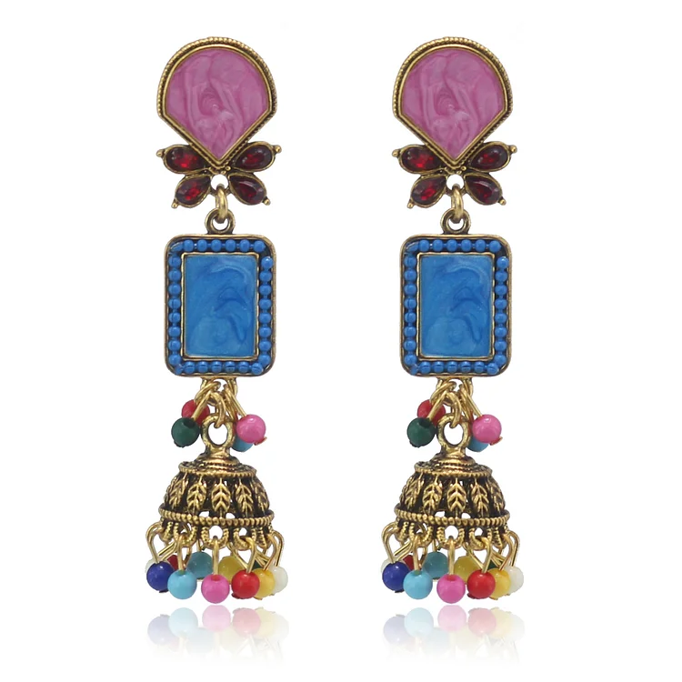 All-match Colorful Oil Drop Earrings
