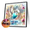 Jeu d’eau perroquet-perceuse ronde peinture diamant-40*40cm