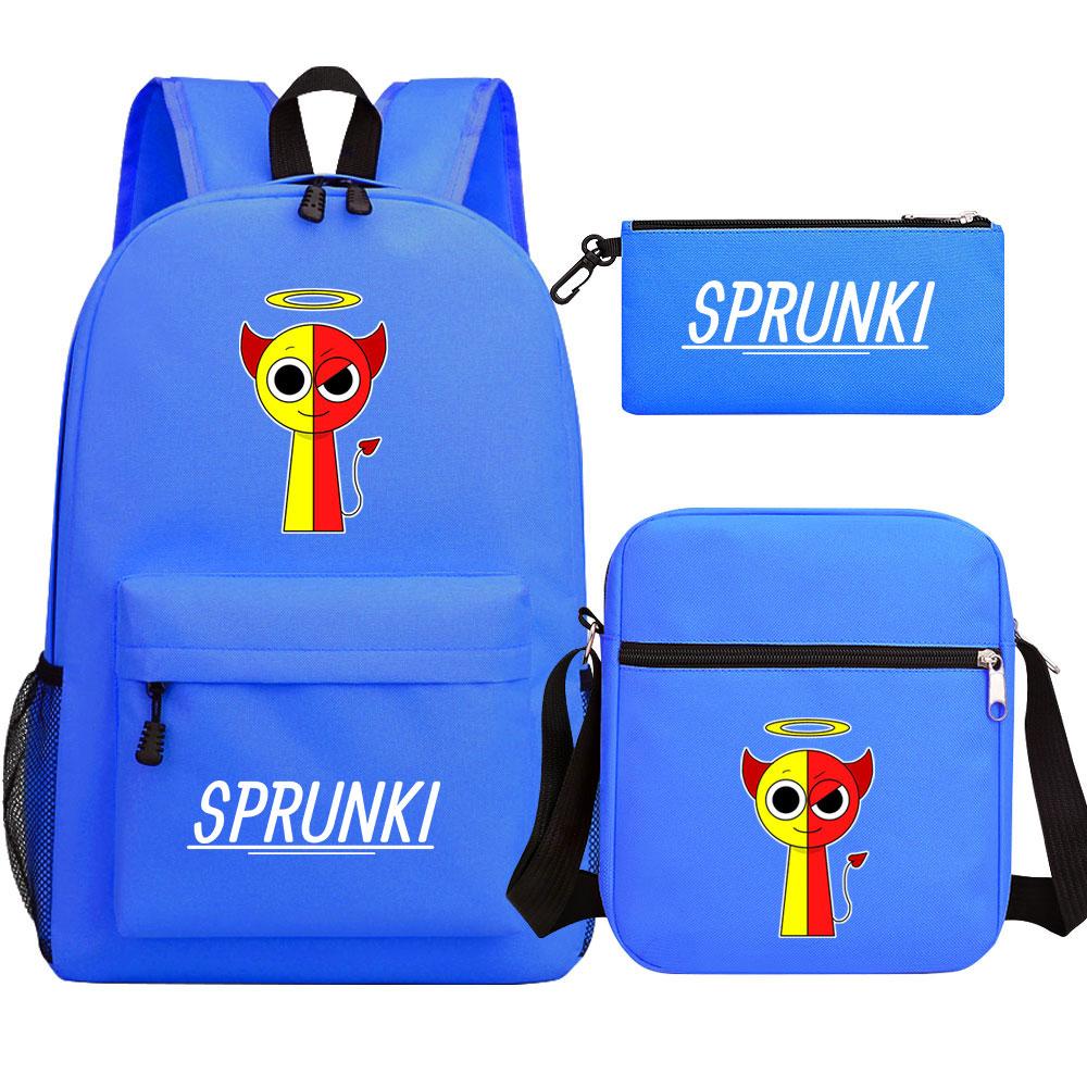 Mayoulove Sprunki Backpack Lightweight Design with Adjustable Straps for School and Outdoor Activities-Mayoulove