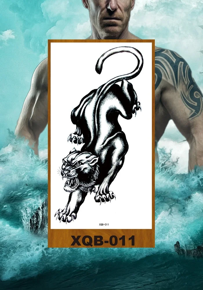 Waterproof Temporary Tattoo Sticker Hipster Tattoo Man Woman Tattoo Body Tattoo Art Tatuajes Big Tiger Lion Wolf Rose Arm Tatto