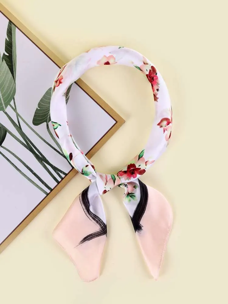 Flower Print Bandana