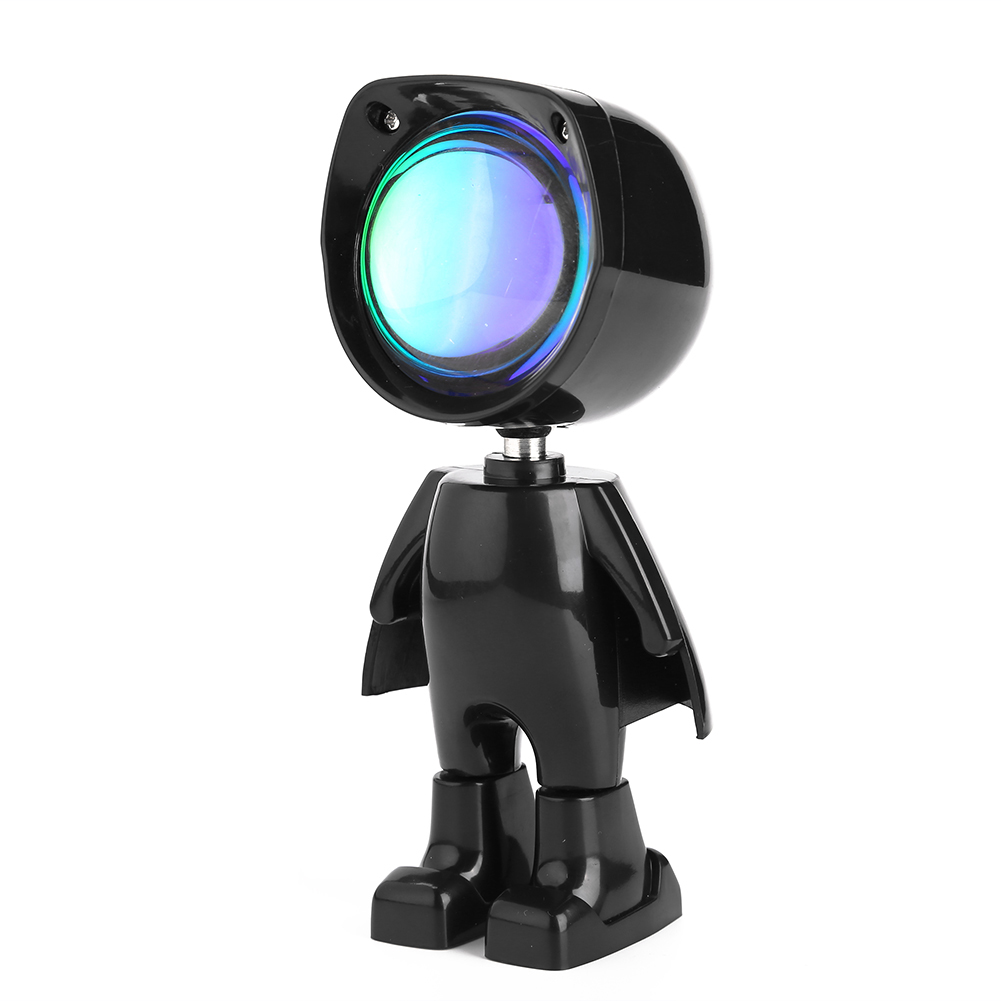 

USB Robot Sky Dawn Sunset Light Breaking Dawn Coastline Beach Lighting Lamp, Black, 501 Original
