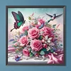 Diamond Painting - Full Round Drill - Butterfly Flower(Canvas|40*40cm)
