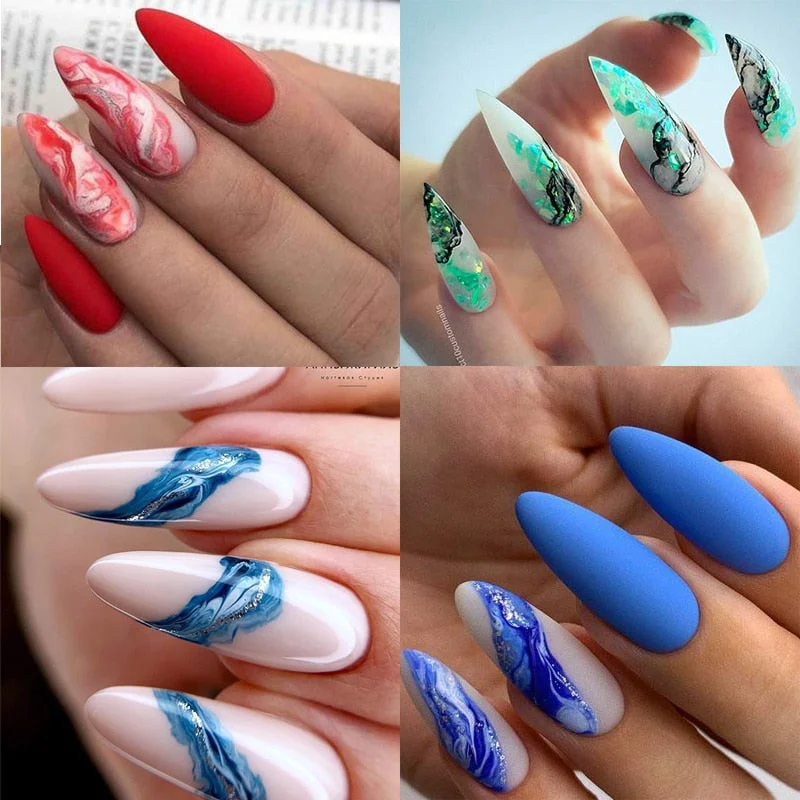 PICT YOU Marble Texture Nail Stamping Plates Lines Geometry Animal Theme Template Plate Image Mold Nail Art Stencil Tools-Nail Inspo