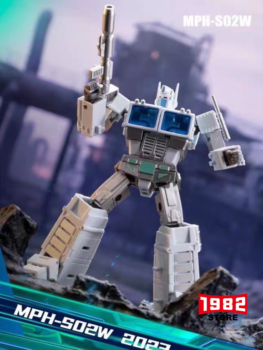 MPH-S02W white commander Mini For Transformers toys Autobots action figure