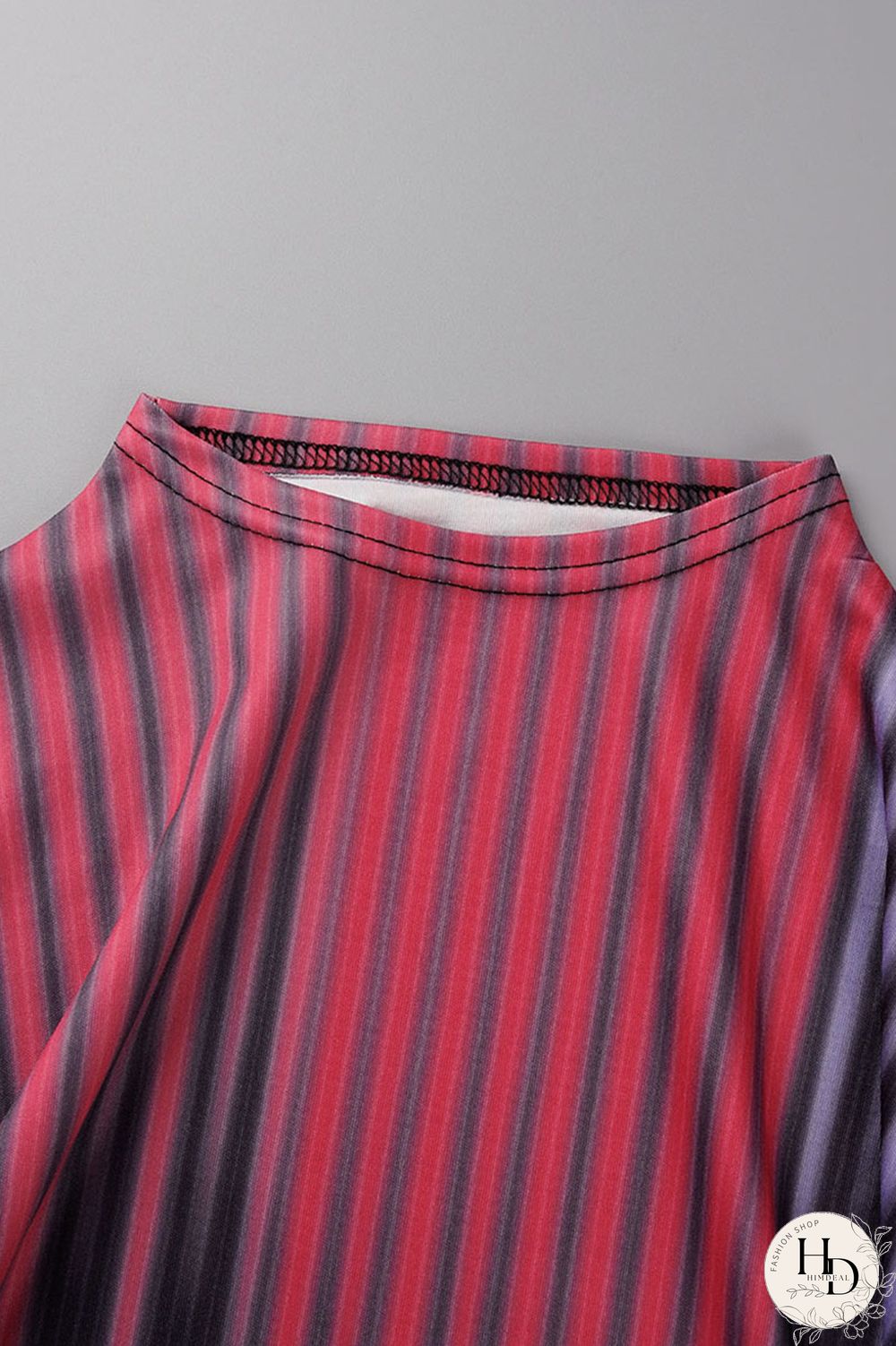 Purple Casual Print Patchwork O Neck Straight Dresses