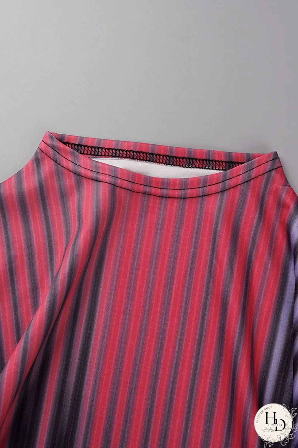 Purple Casual Print Patchwork O Neck Straight Dresses