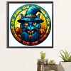 (50*50cm)Stained Glass Halloween - Full Round Drill Diamond Painting