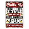 Warning - Vintage Metal Signs(12*16Inch) - Warning